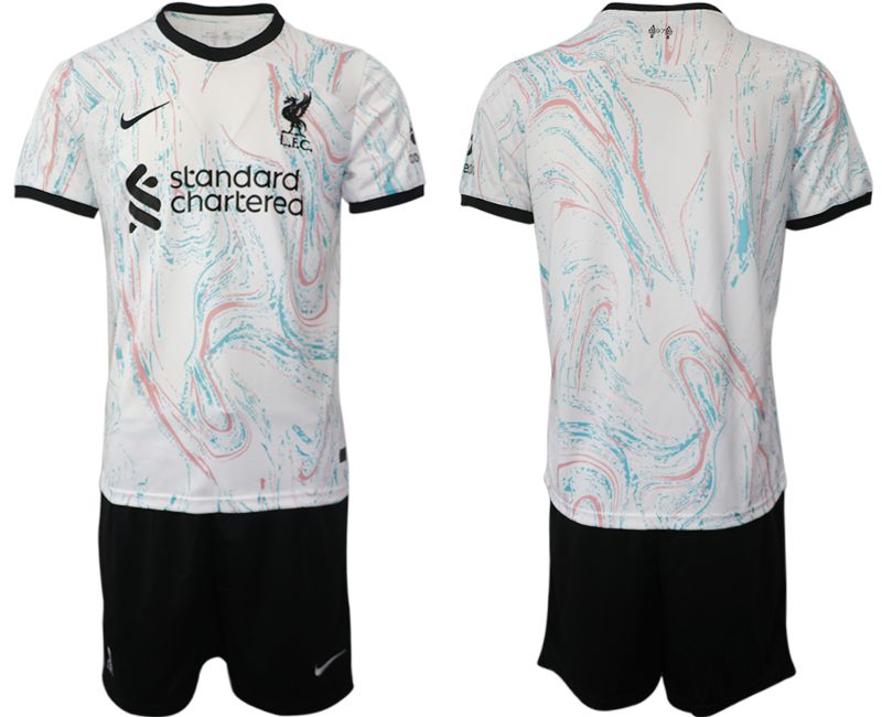 Men 2022-2023 Club Liverpool away white blank Soccer Jersey